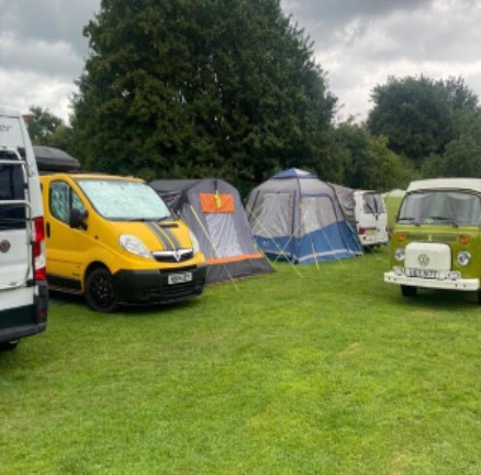 Wild camping in the back field